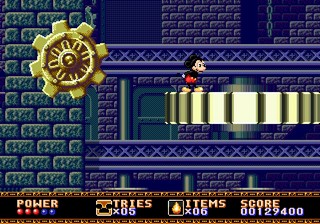 une photo d'Ã©cran de Castle of Illusion sur Sega Megadrive